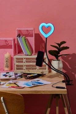 Typo Heart Bend & Snap Ring Light