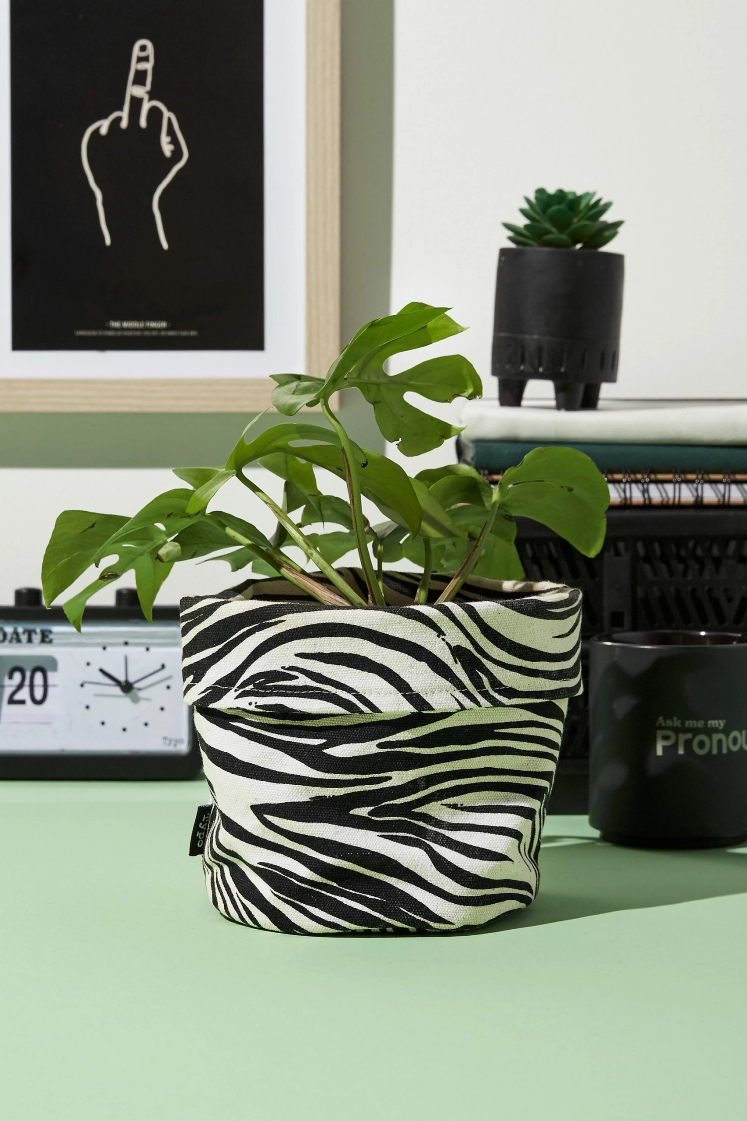 Typo Canvas Planters