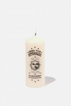 Typo Pillar Candle