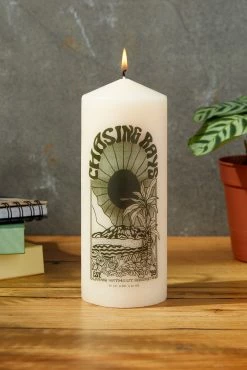 Typo Pillar Candle