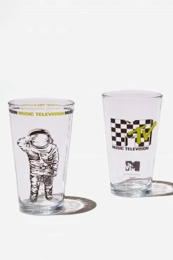 Typo MTV Glass Tumbler Set Of 2