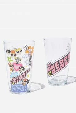 Typo Powerpuff Girls Glass Tumbler Set Of 2