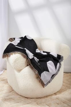 Typo Fabric Woven Throw