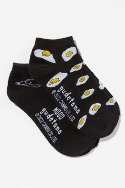 Typo Gudetama 2 Pk Of Ankle Socks