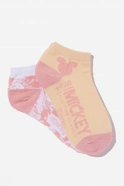 Typo Disney 2 Pk Of Ankle Socks
