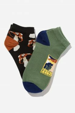 Typo 2 Pk Of Ankle Socks