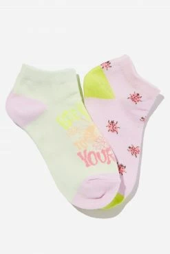Typo 2 Pk Of Ankle Socks